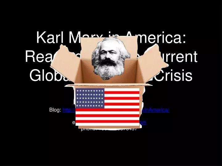 karl marx in america readings for the current global economic crisis