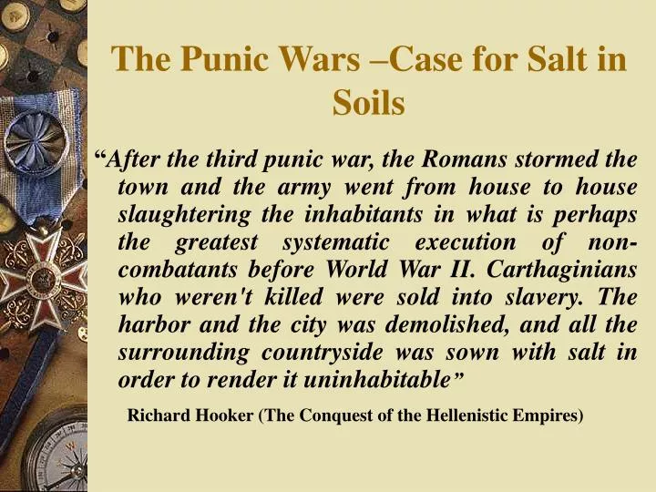 the punic wars case for salt in soils