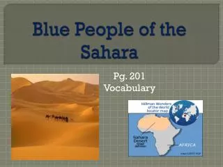 Blue People of the Sahara
