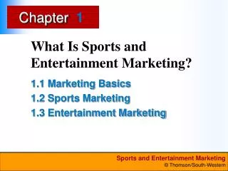 What Is Sports and Entertainment Marketing?