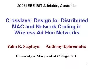 Crosslayer Design for Distributed MAC and Network Coding in Wireless Ad Hoc Networks