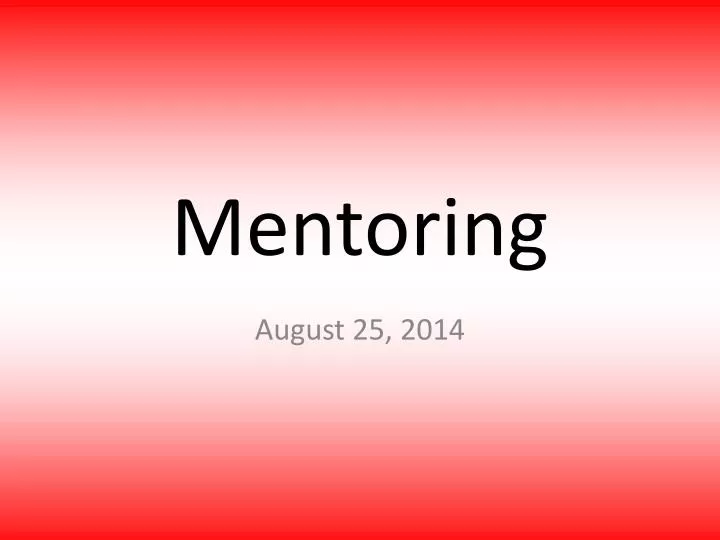 mentoring