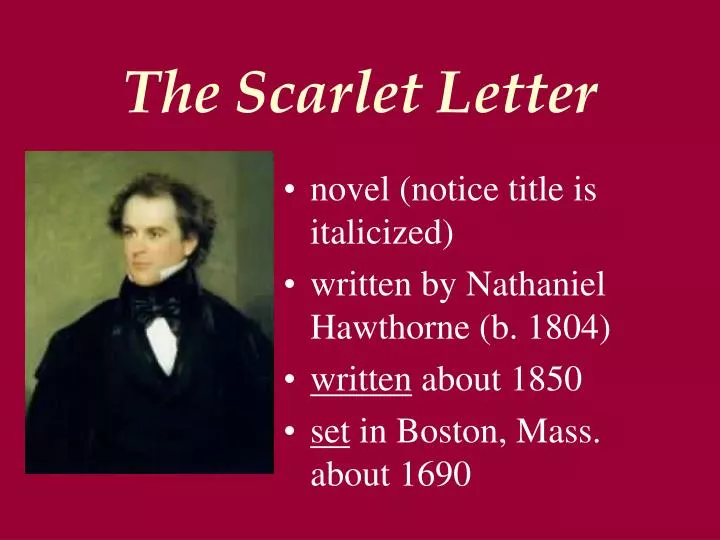 the scarlet letter