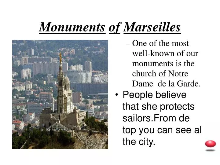 monuments of marseilles