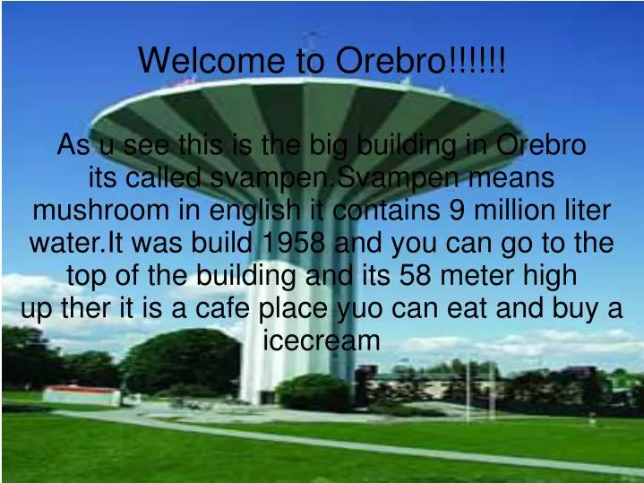 welcome to orebro