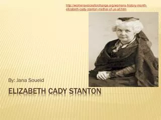 Elizabeth Cady Stanton