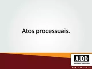 atos processuais