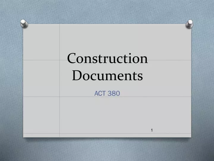 construction documents
