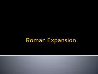 roman expansion