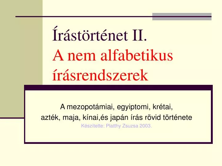 r st rt net ii a nem alfabetikus r srendszerek