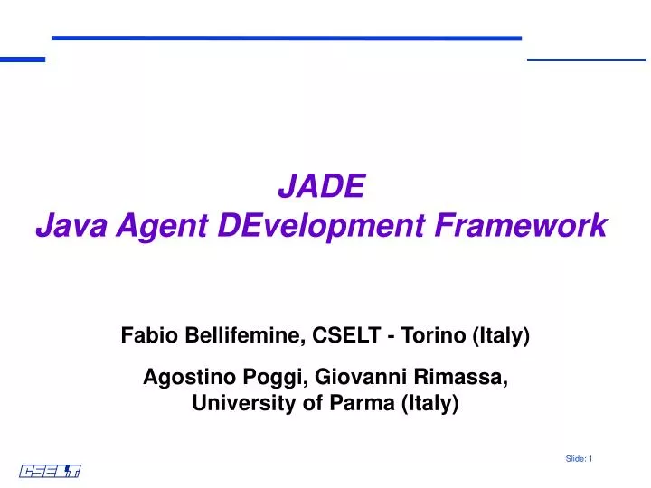 jade java agent development framework