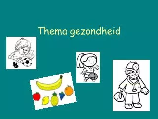 thema gezondheid
