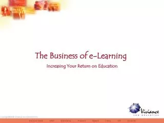 The Business of e-Learning