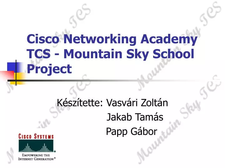 cisco networking academy tcs mountain sky school project