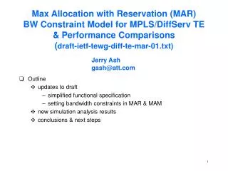 Outline updates to draft simplified functional specification