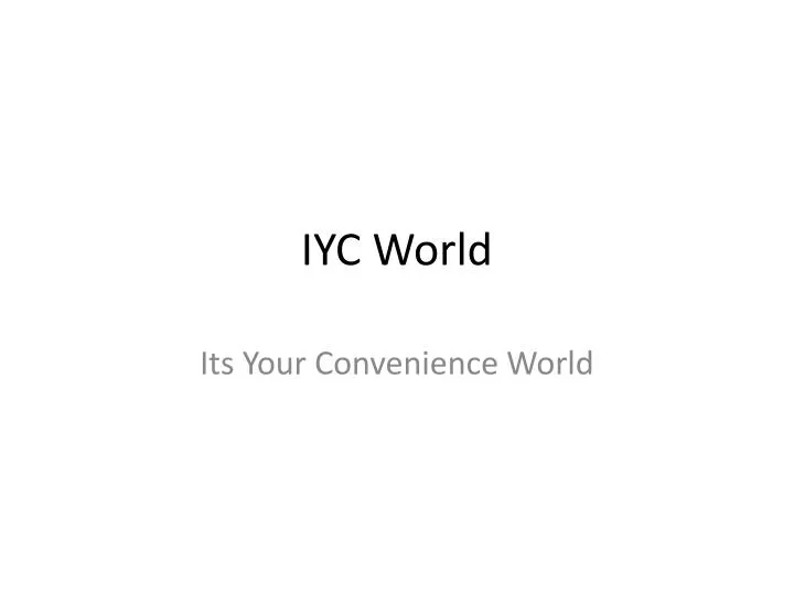 iyc world
