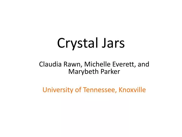 crystal jars