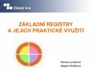 z kladn registry a jejich praktick vyu it