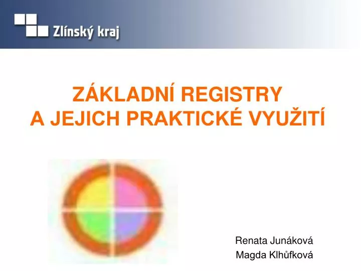 z kladn registry a jejich praktick vyu it