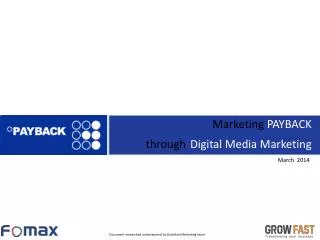 Marketing PAYBACK through Digital Media Marketing