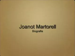 joanot martorell