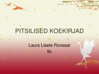 pitsilised koekirjad