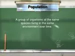 Population - slide 1