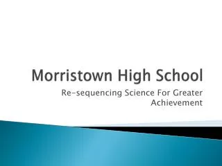 Morristown High School