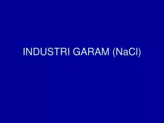 industri garam nacl