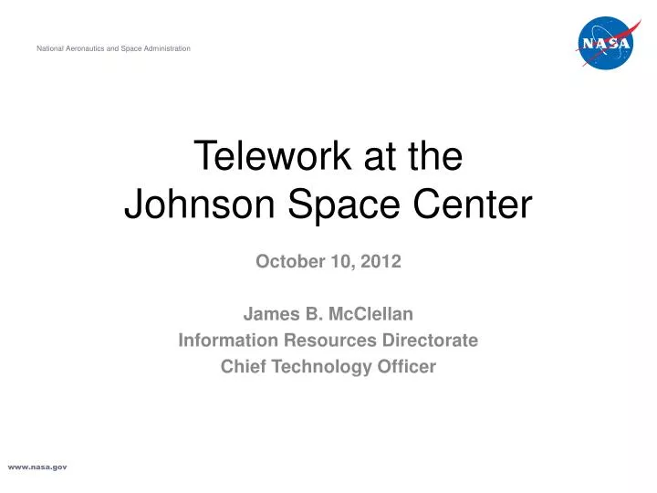 telework at the johnson space center