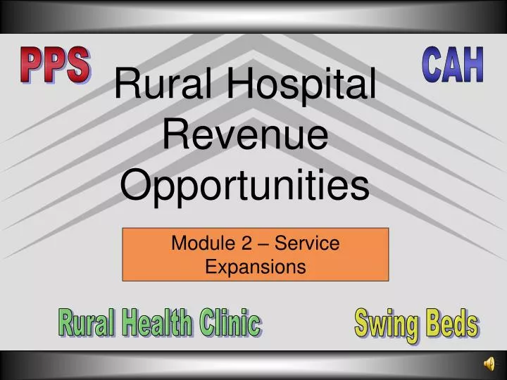 rural hospital revenue opportunities