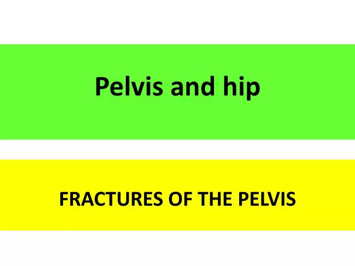 pelvis and hip