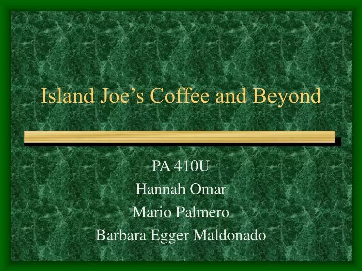 island joe s coffee and beyond