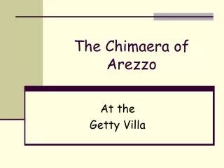The Chimaera of Arezzo