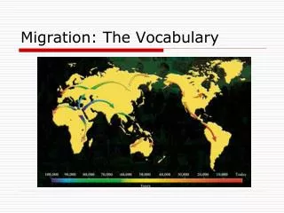 Migration: The Vocabulary