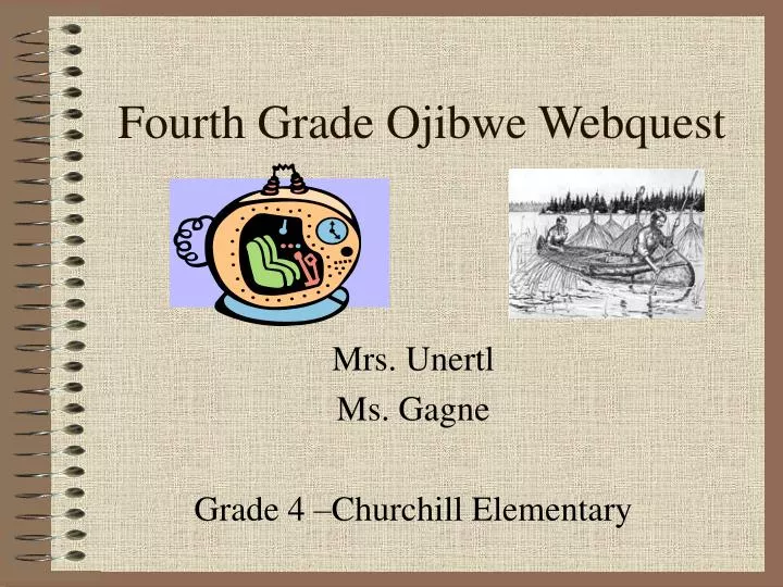 fourth grade ojibwe webquest