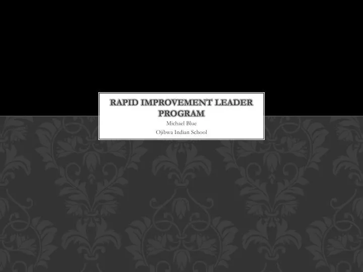 rapid improvement leader program