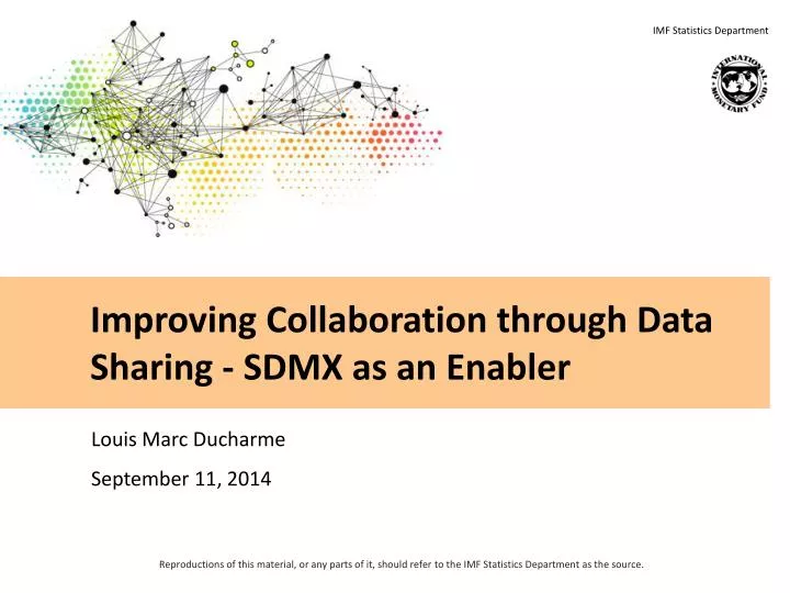 improving collaboration through data sharing sdmx as an enabler