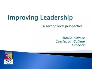 Improving Leadership a second level perspective