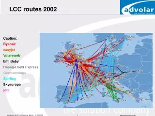LCC routes 2002