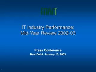 IT Industry Performance: Mid-Year Review 2002-03