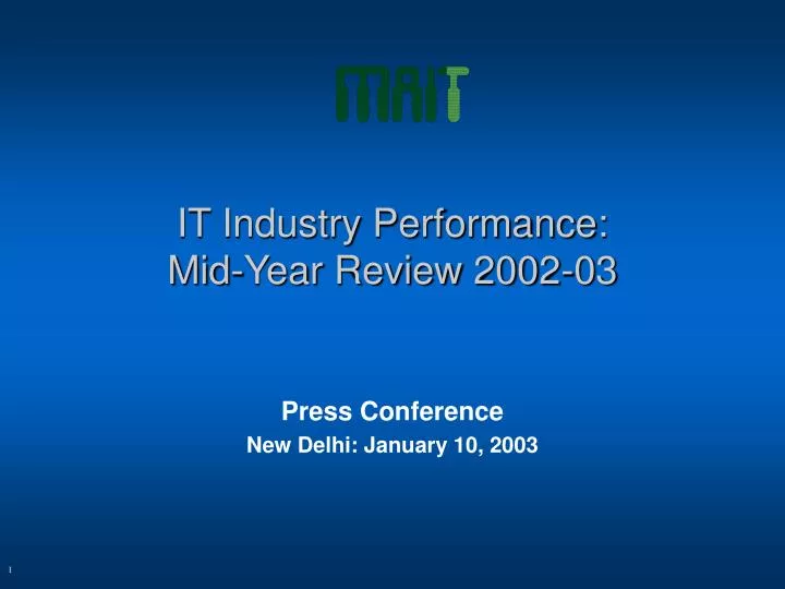 it industry performance mid year review 2002 03