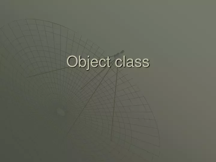 object class
