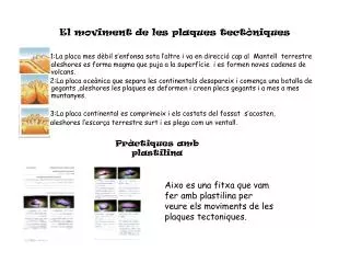el moviment de les plaques tect niques