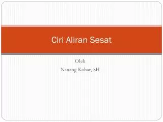 ciri aliran sesat