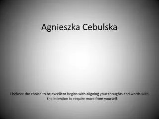 Agnieszka Cebulska