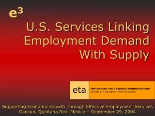 U.S. Services Linking Employment Demand With Supply