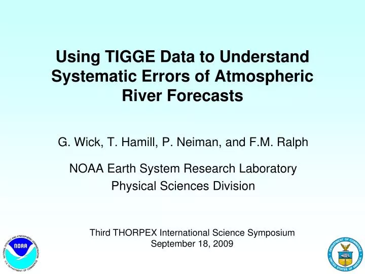 using tigge data to understand systematic errors of atmospheric river forecasts