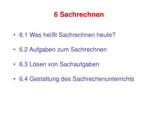 6 sachrechnen