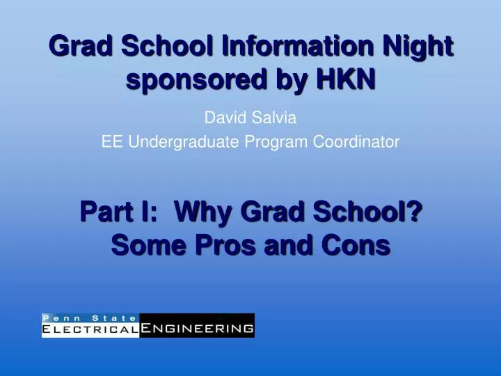 grad school information night sponsored by hkn